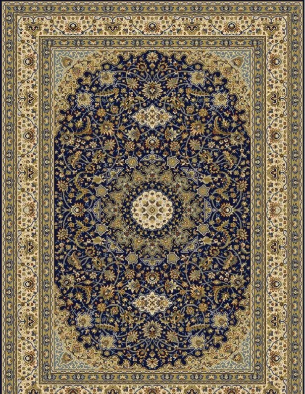 Oriental Weavers, Kusový koberec Kendra 711 / DZ2B, 133x190, modrá, obývacia izba