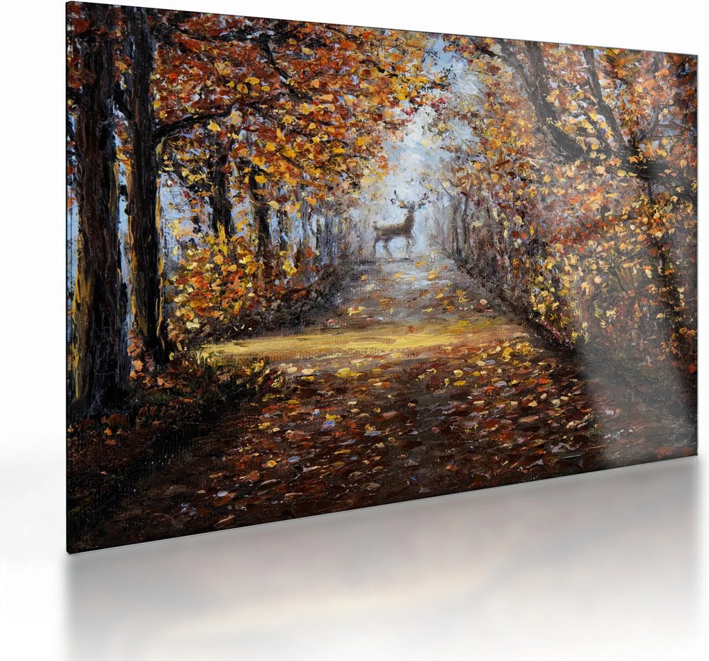 Sklenený obraz - Duch lesa (70x50 cm)
