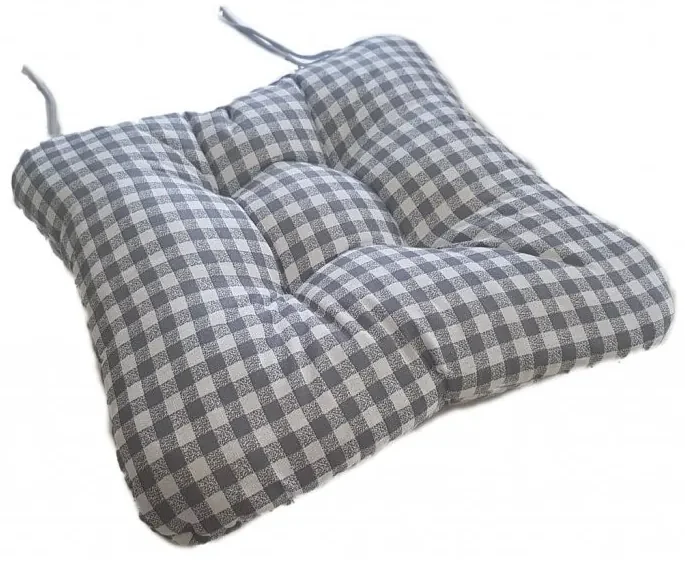 Podložka na stoličku Soft kostička sivý