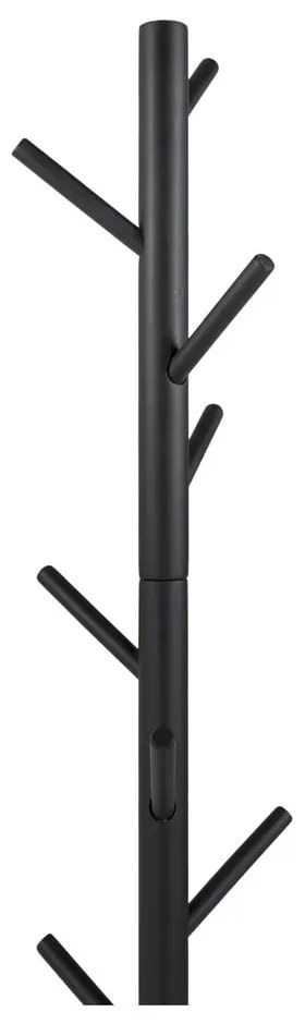 Čierny vešiak z kaučukového dreva ø 36x170 cm Bro – Spinder Design