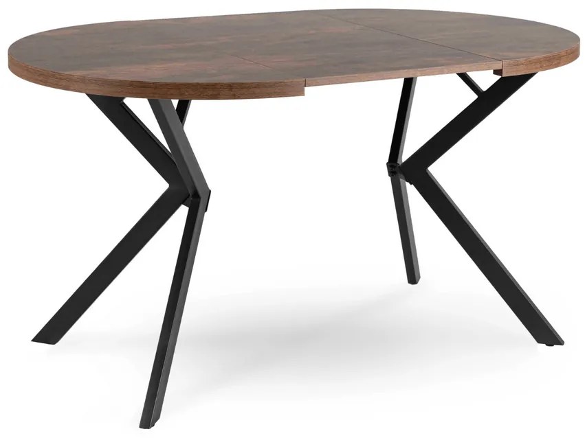 Stôl RENO 90–190 cm Dub Rustikál/Čierny