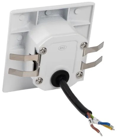 Kanlux 39141 - LED schodové svietidlo so senzorom EXIN 2,5W/230V 4000K IP65 biele hranaté