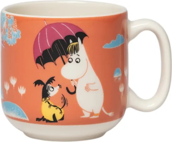 Set hrnčeka a taniera Moomin Under the Umbrella, darčekový box