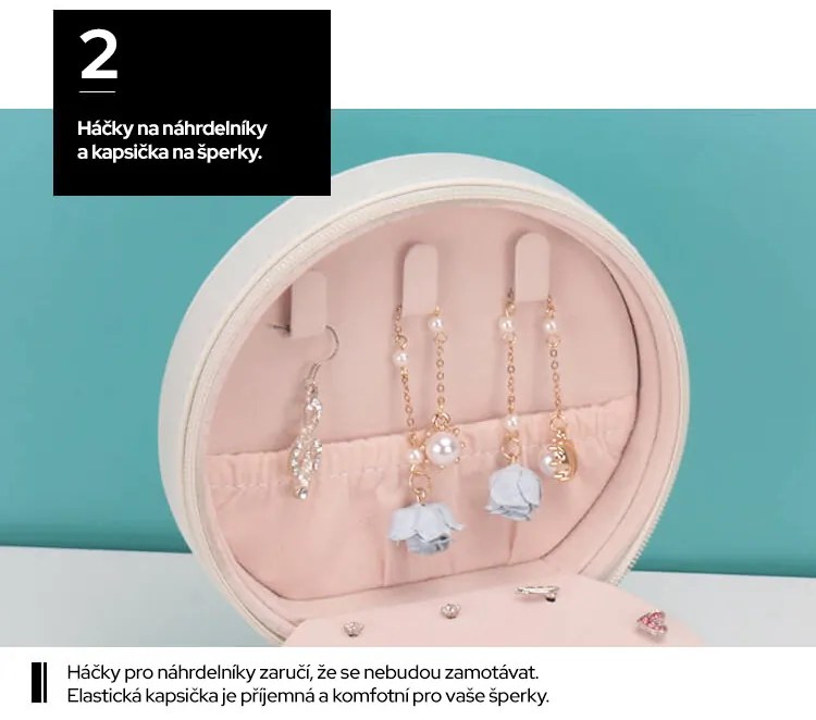 Bezdoteku Šperkovnica Lily biela