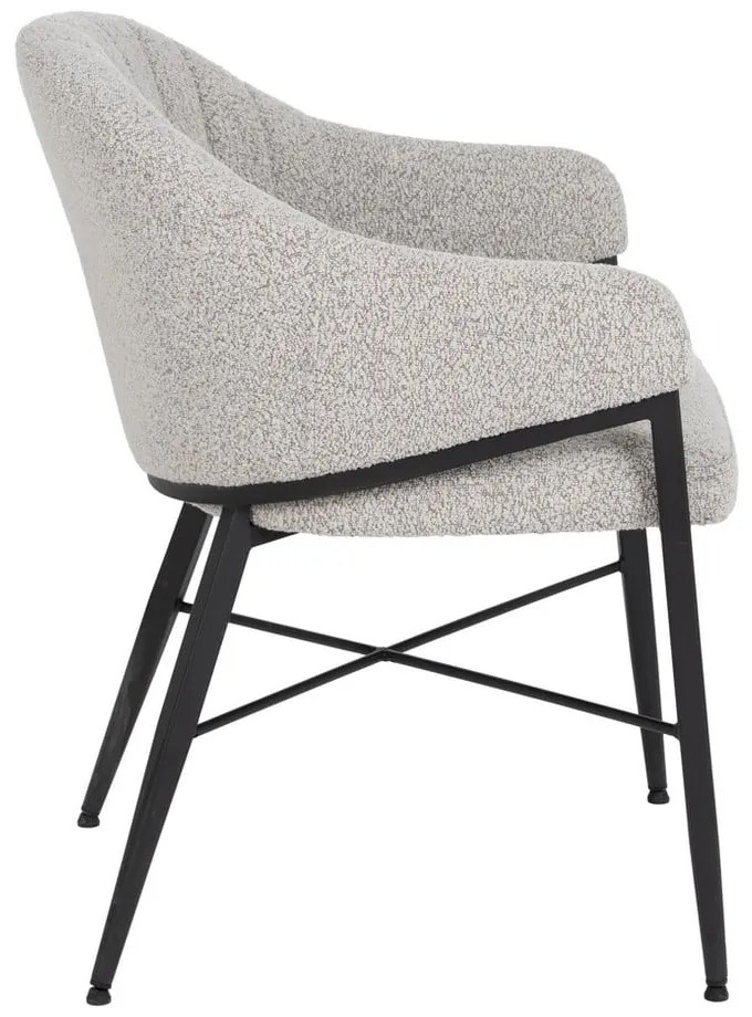 Svetlosivé kreslo – Ixia