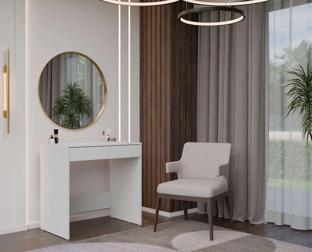 Toaletný stolík Micras 1 (biela). Akcia -18%. Vlastná spoľahlivá doprava až k Vám domov. 1132470