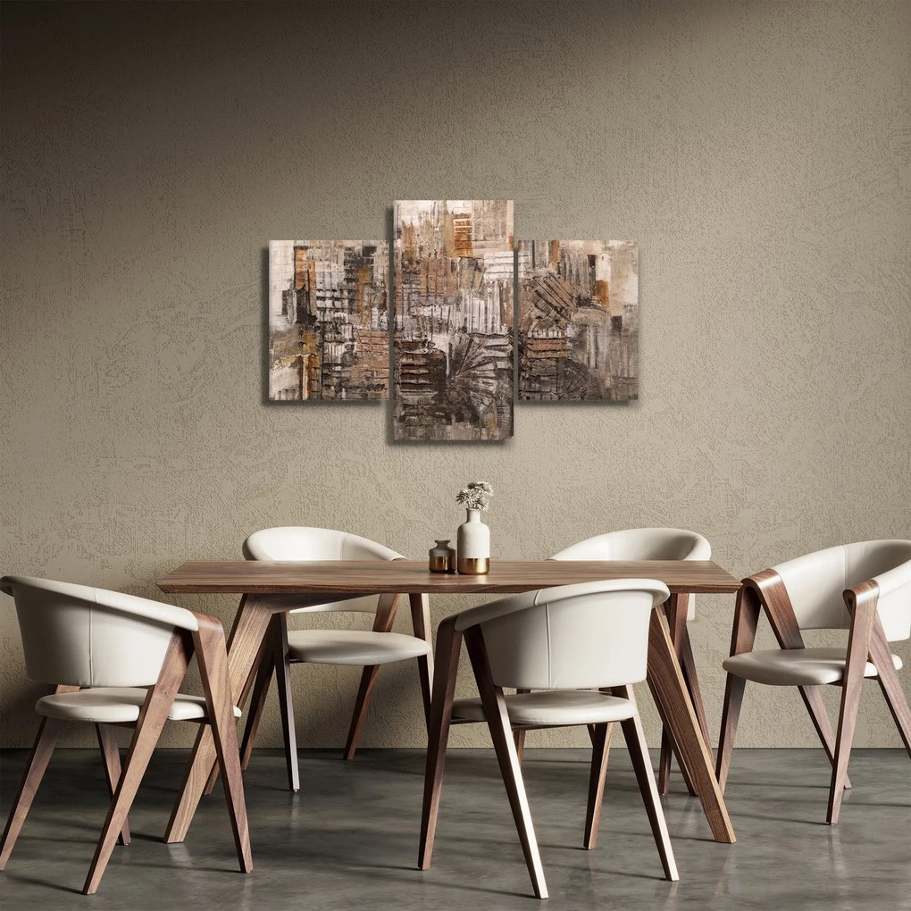 Obraz - Abstrakcia v hnedých tónoch (90x60 cm)