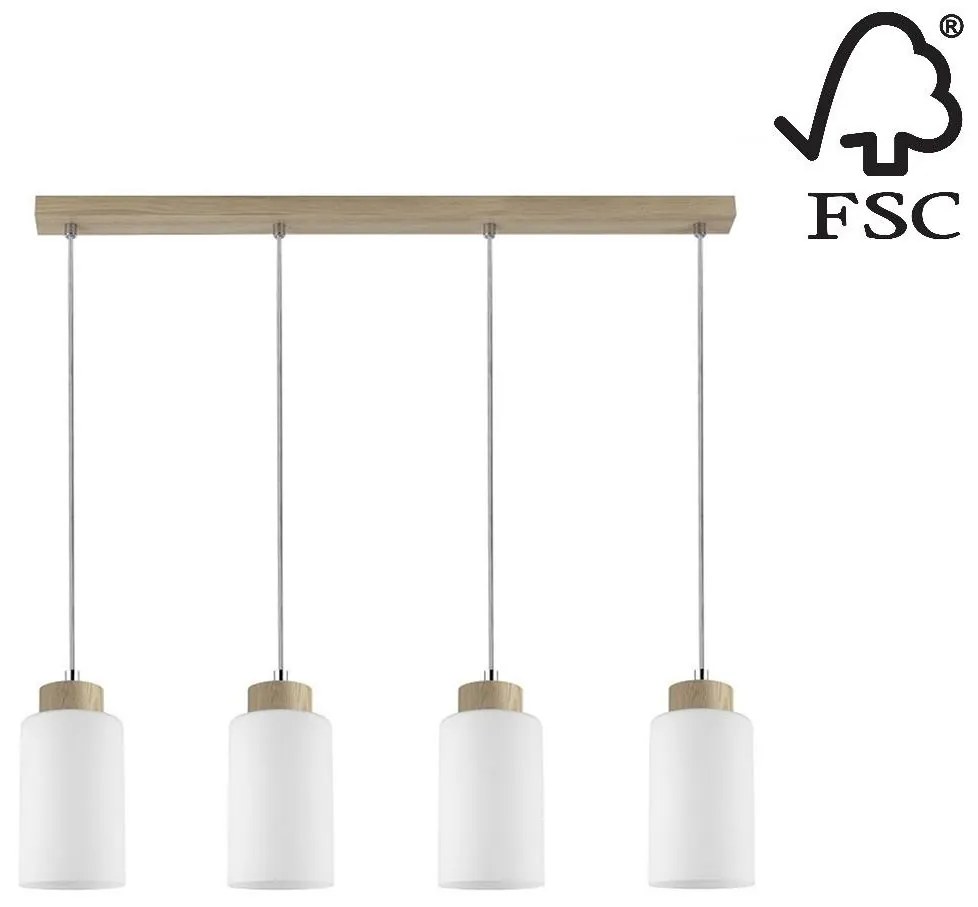 Spot-Light 1720474 - Luster na lanku BOSCO 4xE27/60W/230V