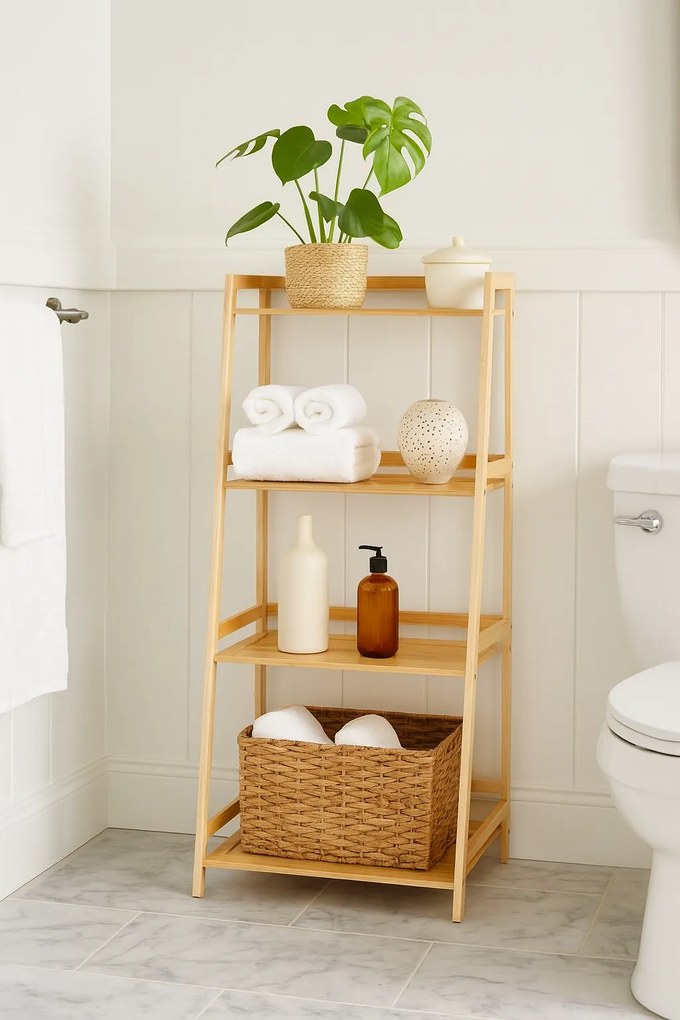 Noela Skosený bambusový regál ESCALA