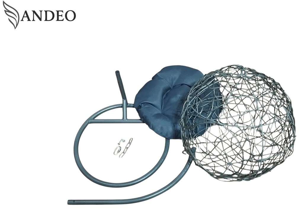 Závesné hojdacie kreslo pre mačky COCO - sivé