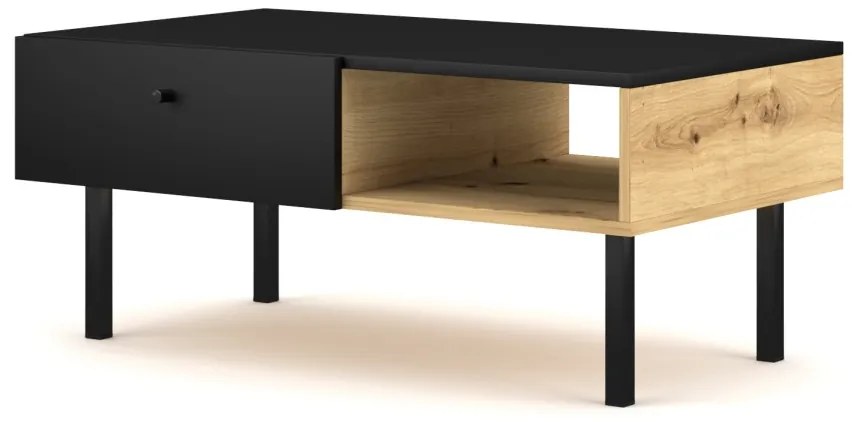 Konferenčný stolík Tulia dub artisan/čierny