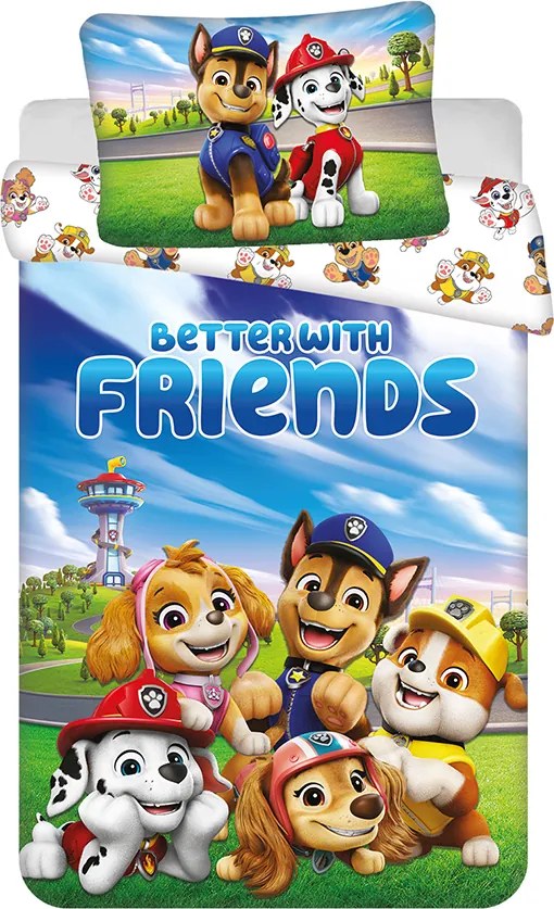 Jerry Fabrics Obliečky do postieľky LABKOVÁ PATROLA PP553