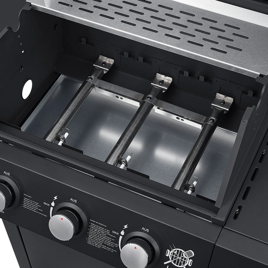 InternetovaZahrada BBQ plynový gril Louisiana s 3 horákmi