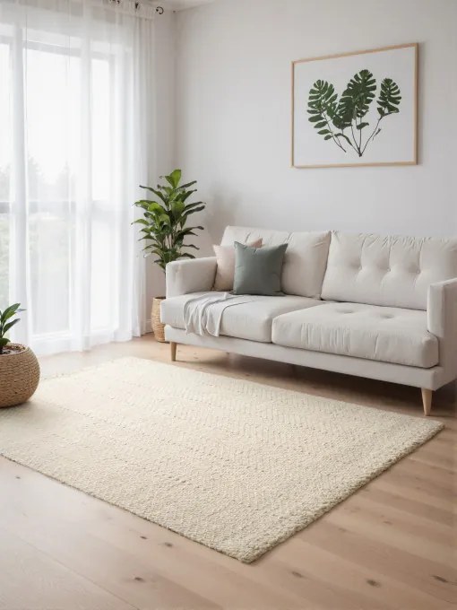 Koberec Elle Decoration Majoli Herringbone naturálny / biely