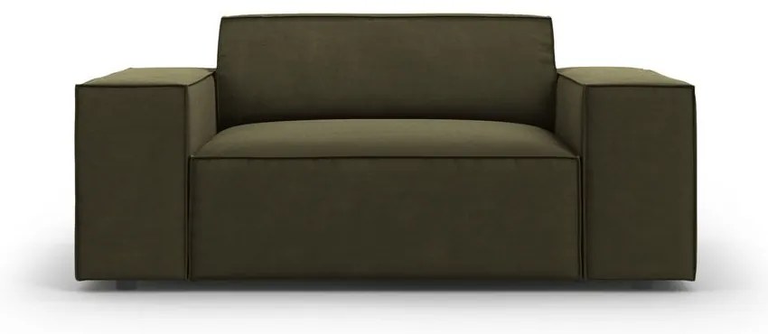 Zelené zamatové kreslo Jodie – Micadoni Home