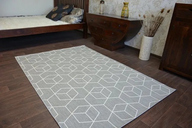 Koberec SIZAL FLAT 48655/637 Kocky 3D