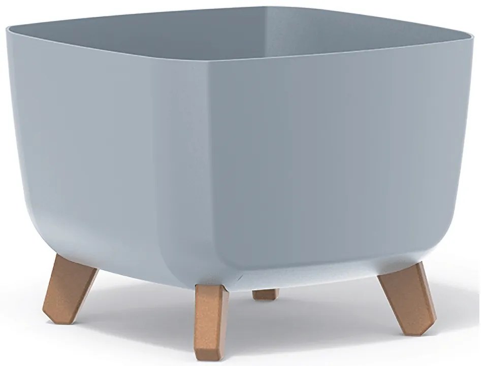Plastový kvetináč na nožičkách DGQL300 29 cm - svetlosivá