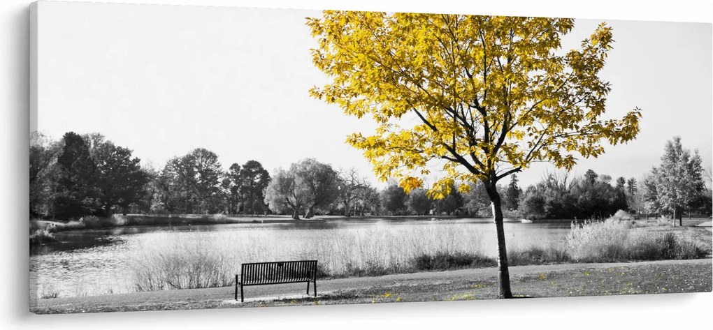 Obraz - Odpočinok v parku (120x50 cm)