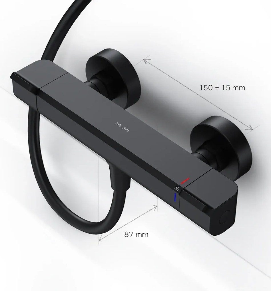 Sprchová batéria AM.PM Func FNA40022 termostat, čierna