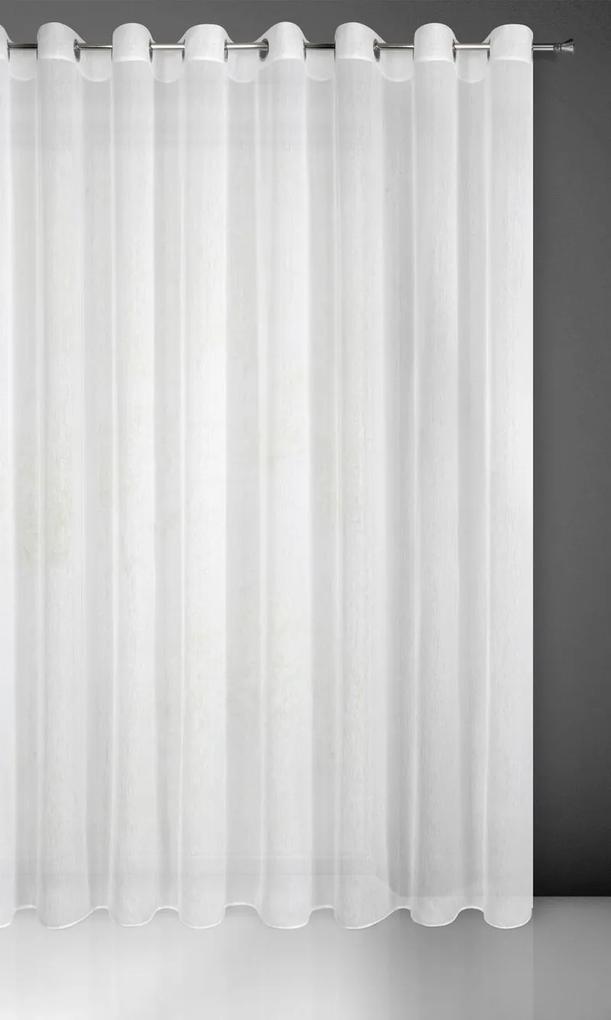 Biela záclona na krúžkoch REBECCA 400x250 cm