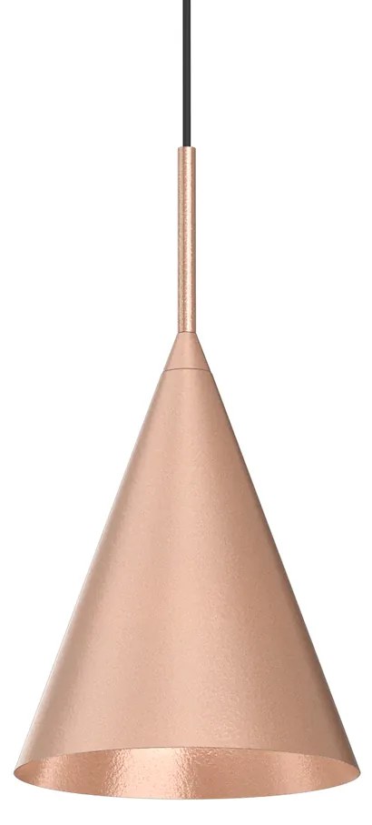 Závesné svietidlo Capital, 1x medené kovové tienidlo, (fi 17cm), b