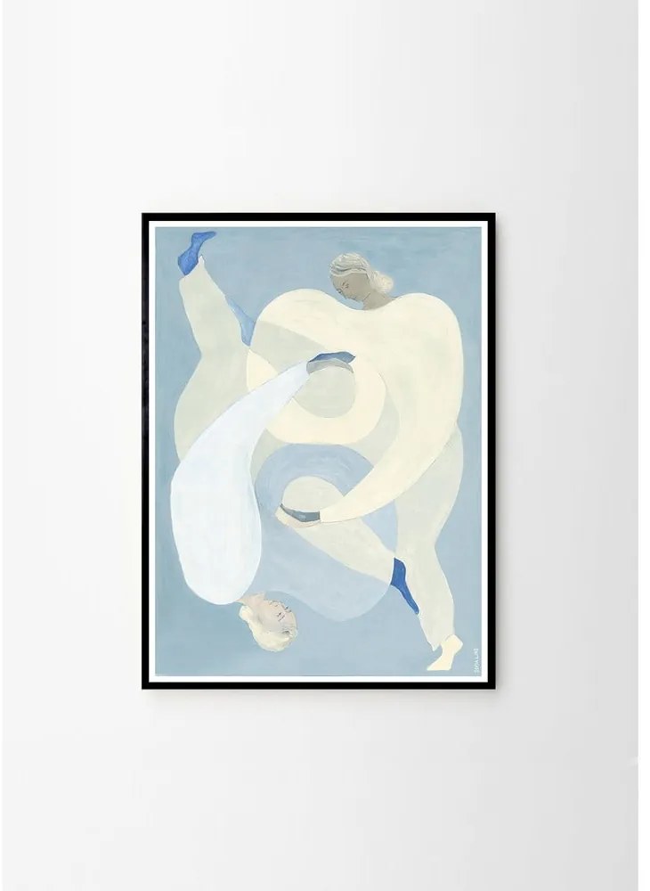 Plagát 50x70 cm Hold You - Blue – Sofia Lind – The Poster Club