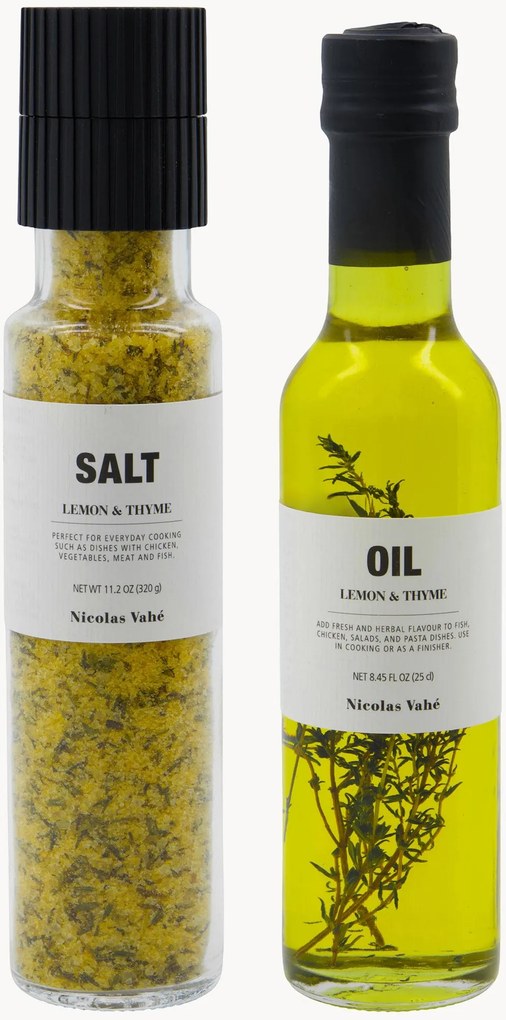 Soľ a olej Lemon, 2 ks
