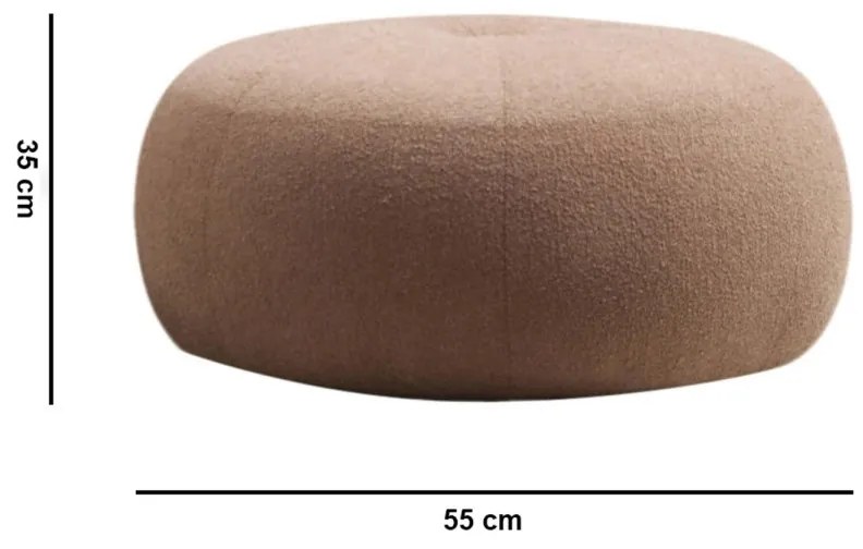 Taburet TINA buklé kapučíno