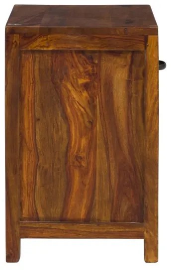 furniture-nabytek.cz - Masívny nočný stolík Palison z palisandru, lakovaný, hnedý
