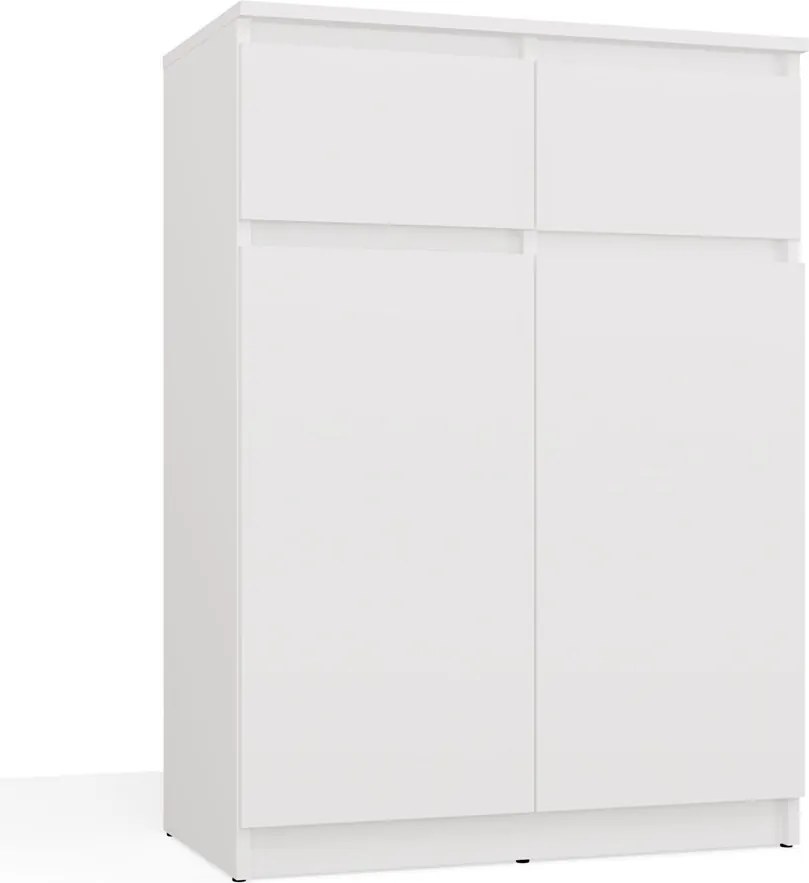 Komoda Malwa 2DD2S 70 cm bílá