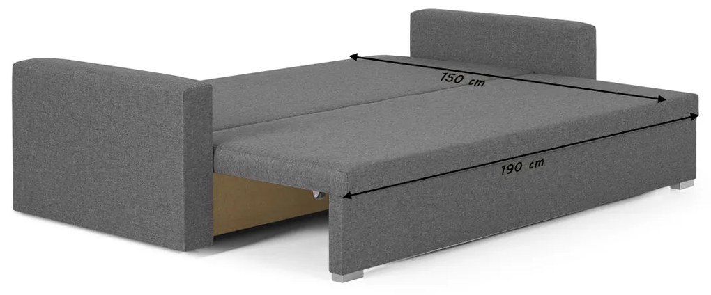 Pohovka pre 3 osoby s funkciou spania MONDI Béžová