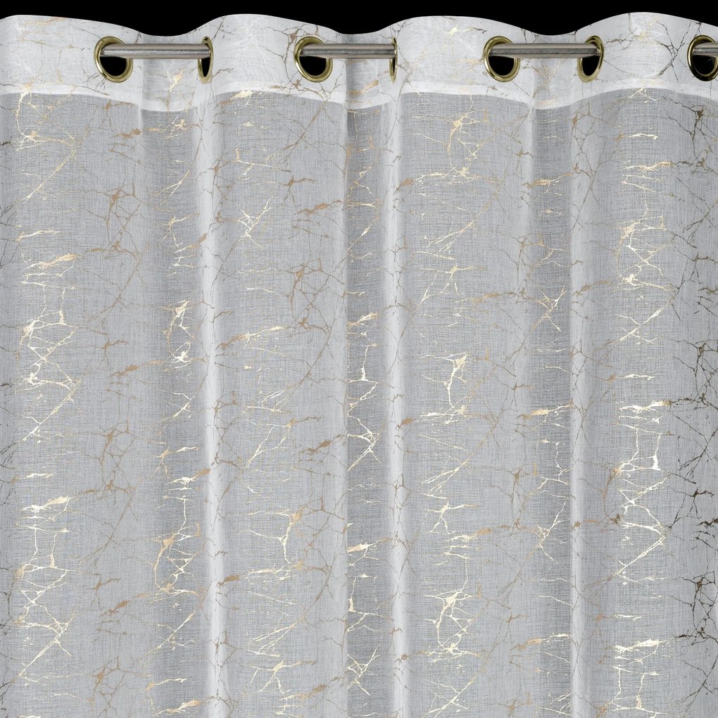 ZÁCLONA NA KRÚŽKOCH REVA1 140X250 CM VZOROVANÁ