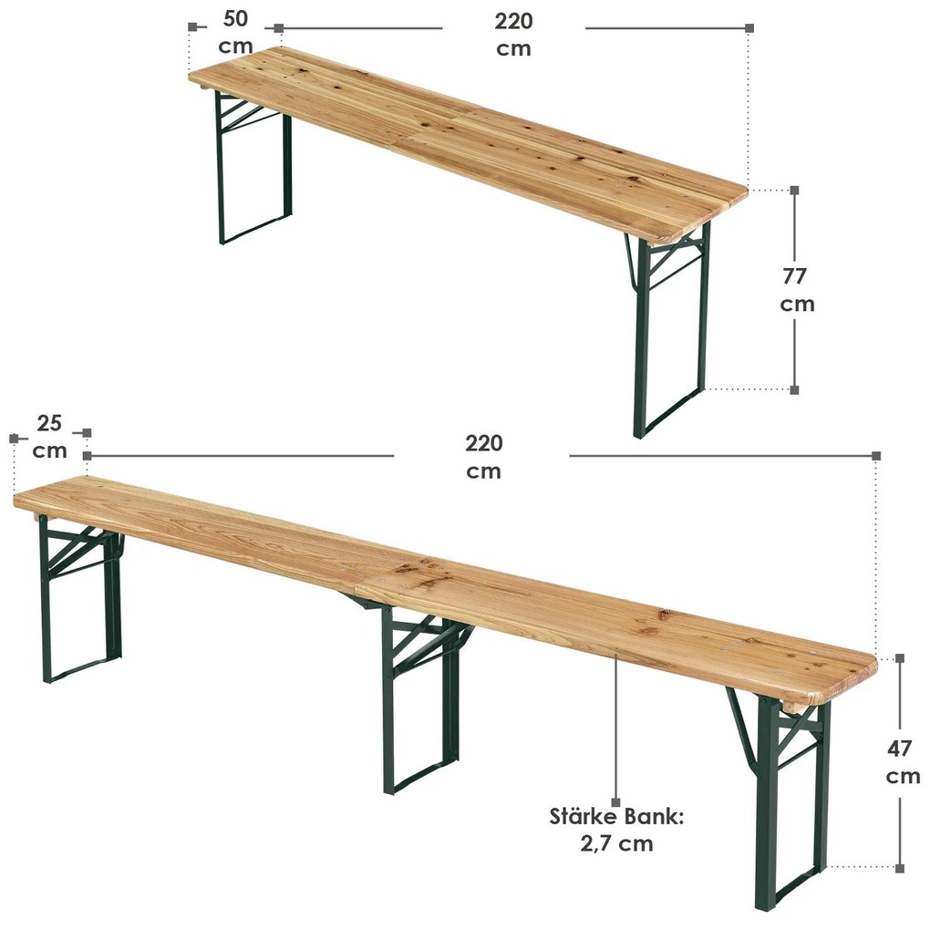 InternetovaZahrada Pivný set Passau - 220cm