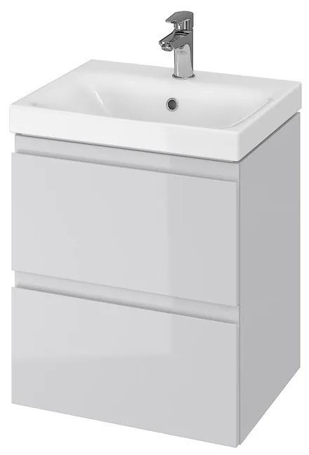 Umývadlová skrinka s umývadlom CERSANIT MODUO 50 (S801-219-DSM) sivá