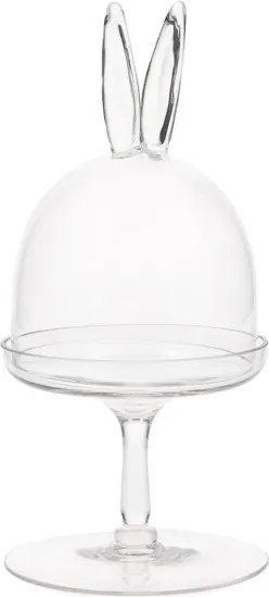 Podnos PRATA so skleneným vekom v tvare zajačích uší 810041