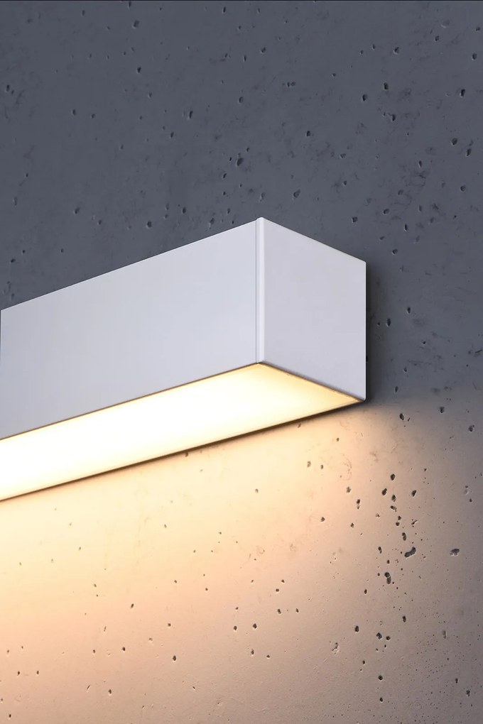 Nástenné LED svietidlo Pinne 200, 1x LED 50w, 3000k, w
