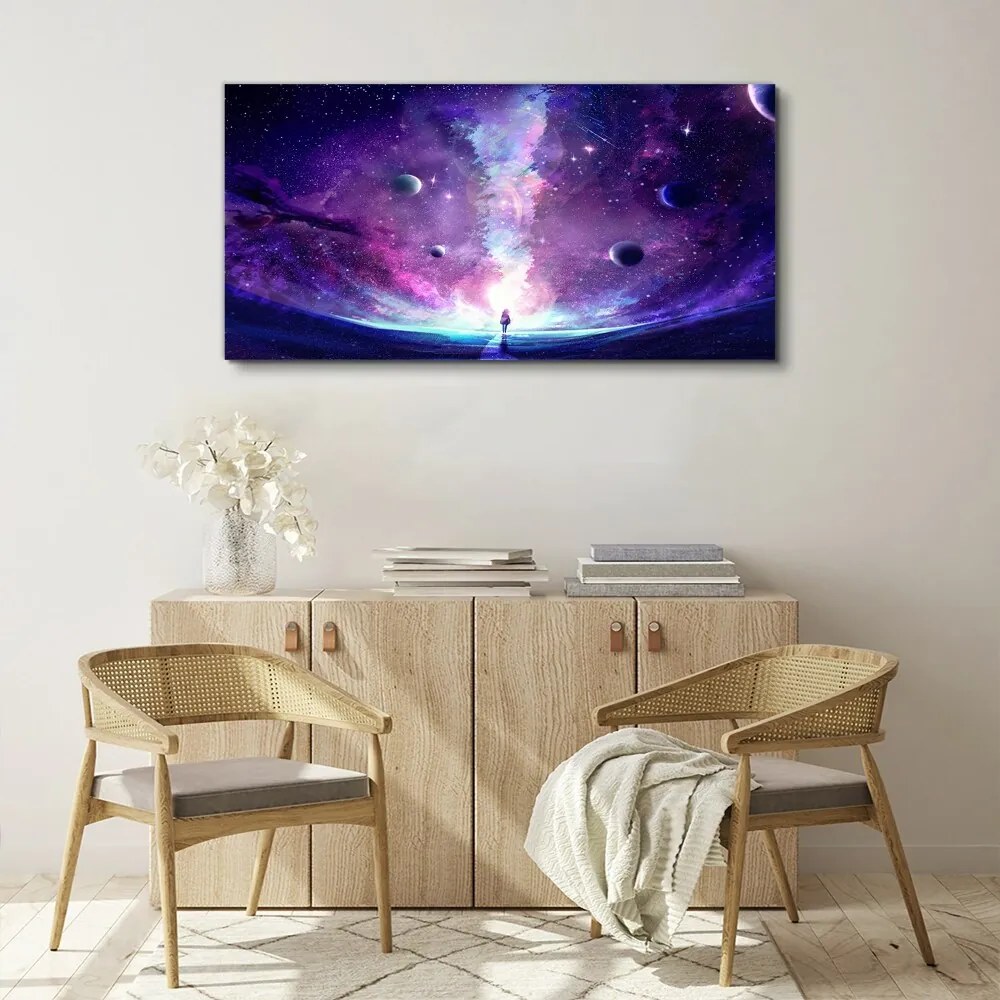 Obraz na plátne Nočná obloha hviezda vesmír