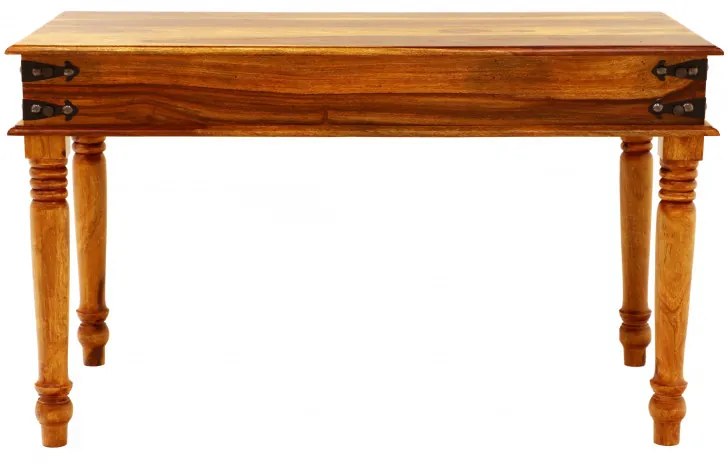 Písací stôl Jali 130x76x70 z indického masívu palisander Svetlomedová