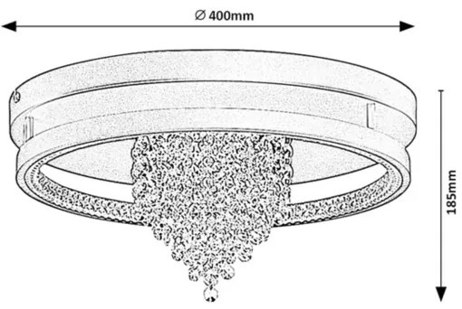 Rabalux 71353 - LED stropné svietidlo MARIBELL 30W/230V 3000/3500/4000K pr. 40 cm