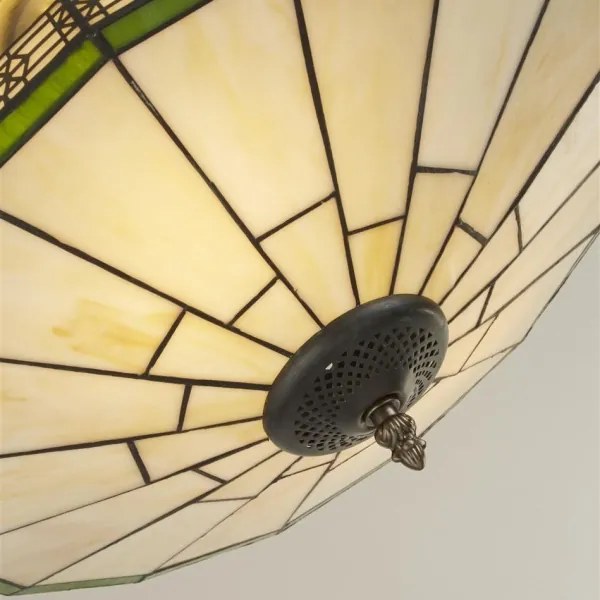 Searchlight 4417-17 - Tiffany prisadený luster NEW YORK 2xE14/40W/230V