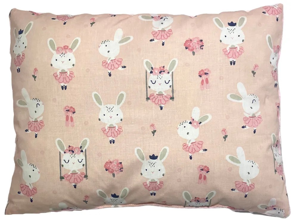 INTERMEDIC SK Vankúšik Zajačik ružový/minky ružová 40x30 cm