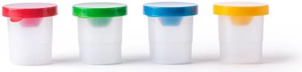 Tabuľa "ABC" s písmenami, s rolkou papiera a téglikmi