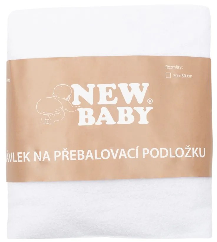 Návlek na prebaľovaciu podložku New Baby 50x70 biely