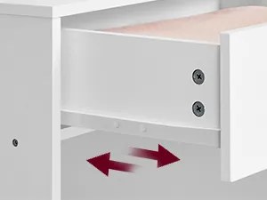 Toaletný stolík Vasagle Cimo so zrkadlom a LED osvetlením 80 cm biely