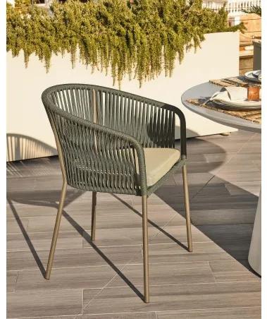 YANET záhradná stolička Zelená