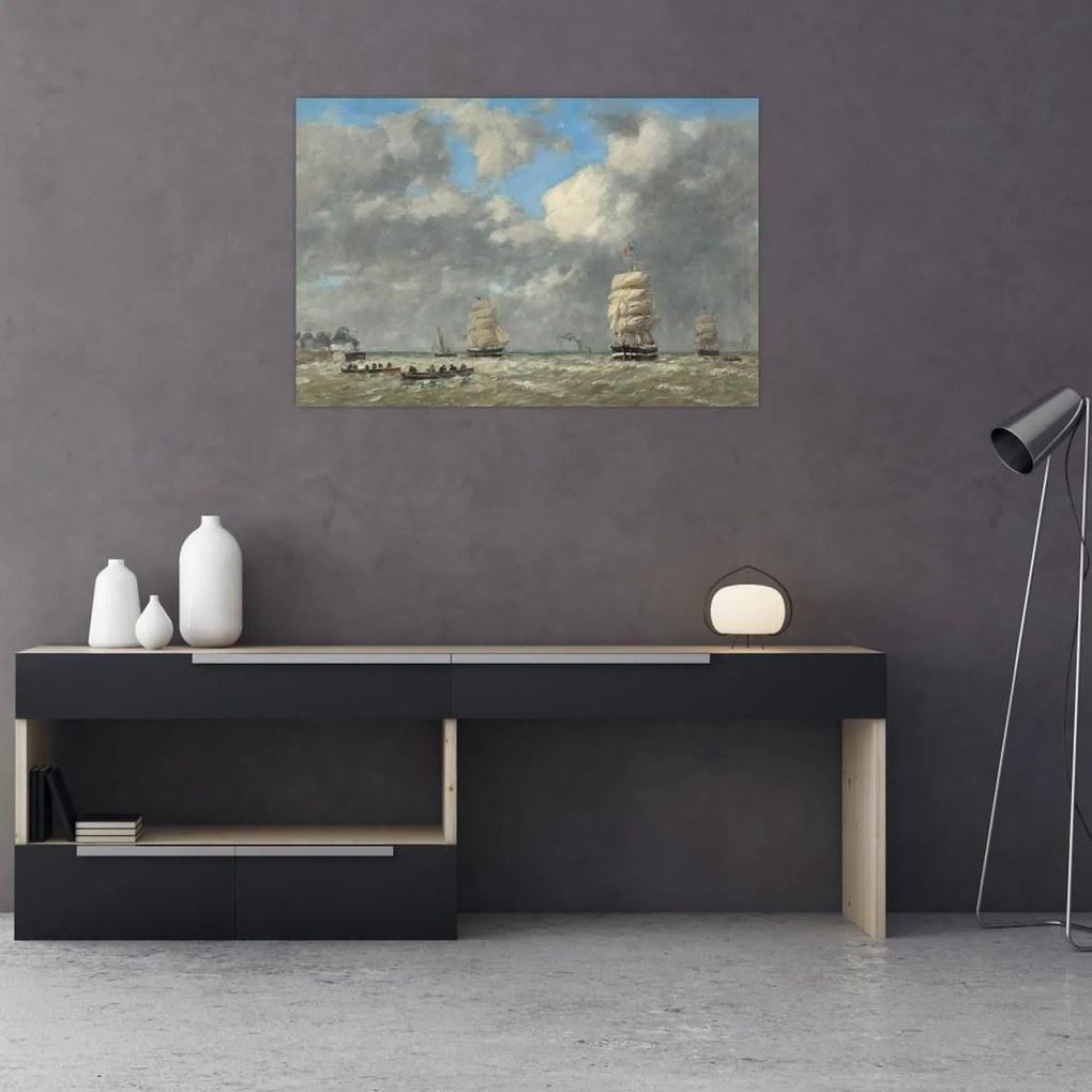 Obraz - Eugène Boudin, Le Havre, reprodukcia (90x60 cm)