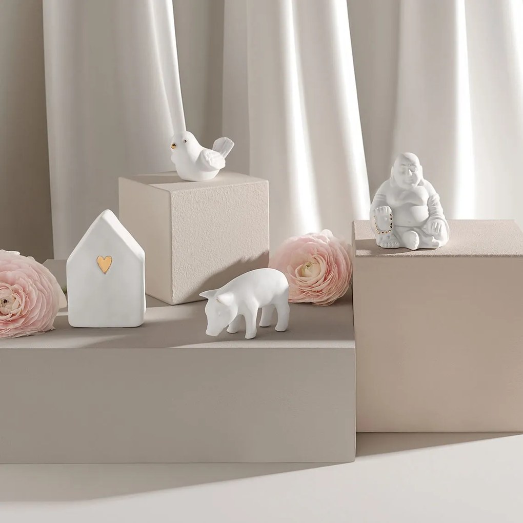 räder Porcelánový domček Gold Heart