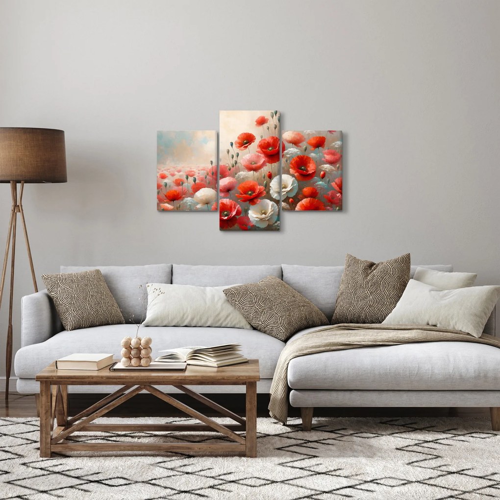 Obraz - Maľba vlčích makov (90x60 cm)