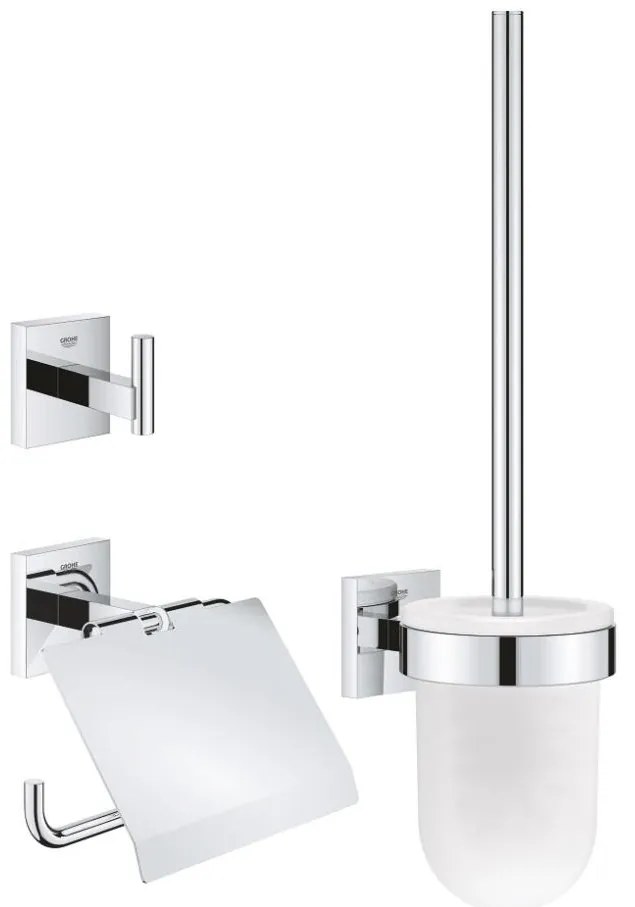 GROHE 41123000 - 3 v 1 sada doplnkov na toaletu, lesklý chróm