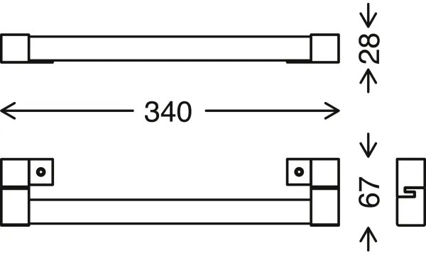 Briloner 2107-015 - LED Kúpeľňové osvetlenie zrkadla SPLASH LED/8W/230V IP44